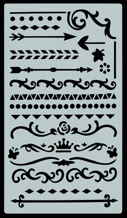 Essentials Dotted Journal Stencil Set,Essentials Dotted Journal Stencil Set