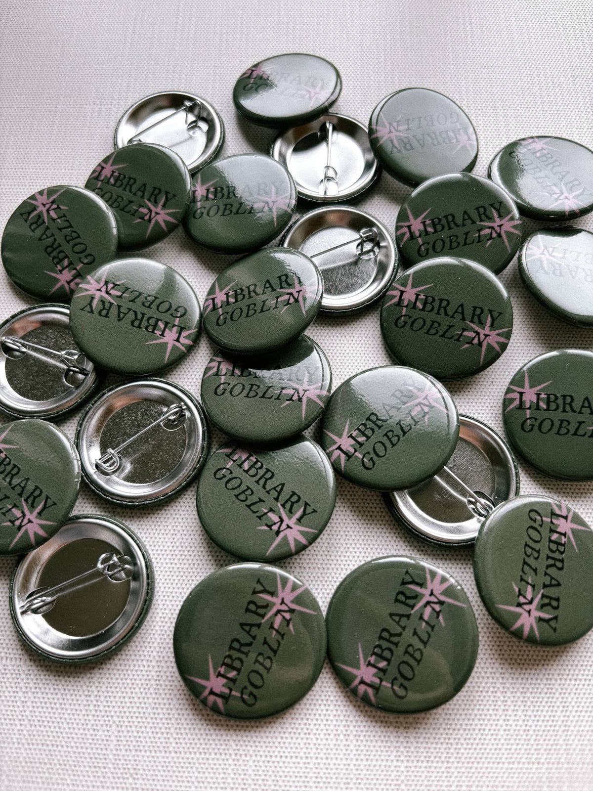Button Pin: Library Goblin, 1.25"