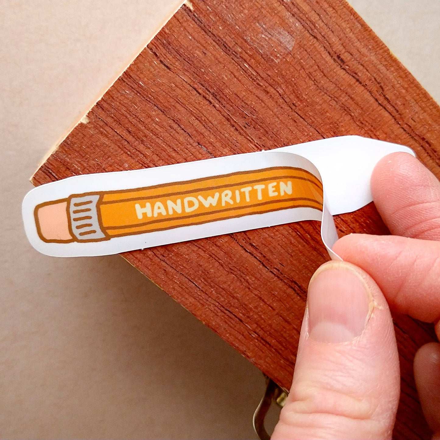 Handwritten Pencil Vinyl Sticker