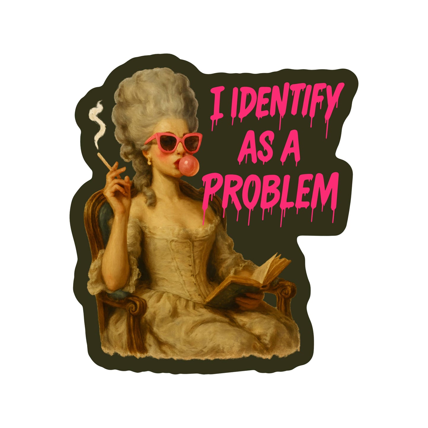 Feminist Rights Funny Humor Book High Quality Vinyl Sticker