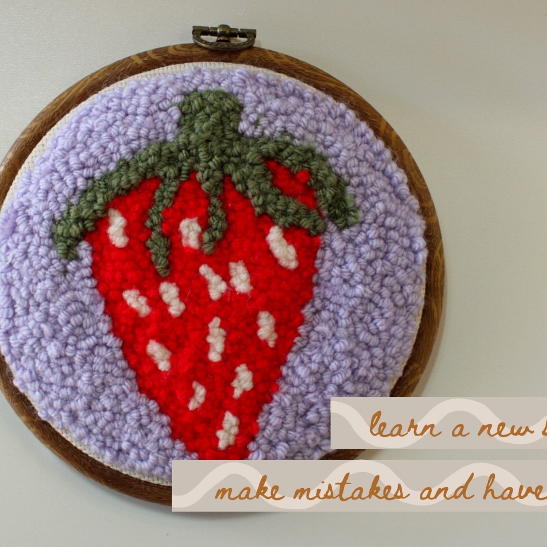 Strawberry Beginner DIY Punch Needle Kit