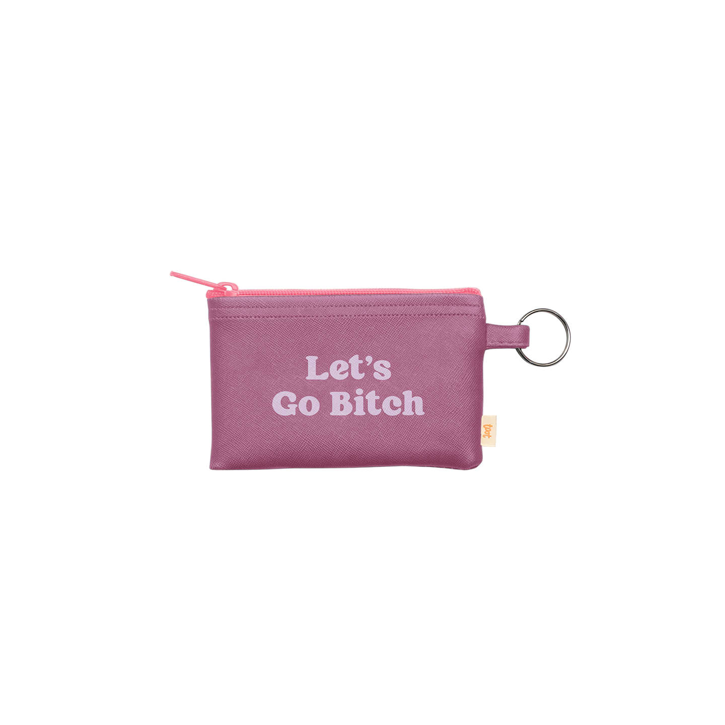 NEW! Colorblock Penny Key Ring: Stay Toxic