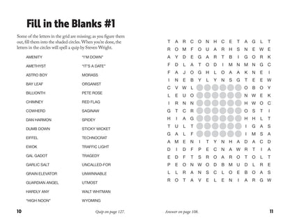 Curiously Quirky Word Searches