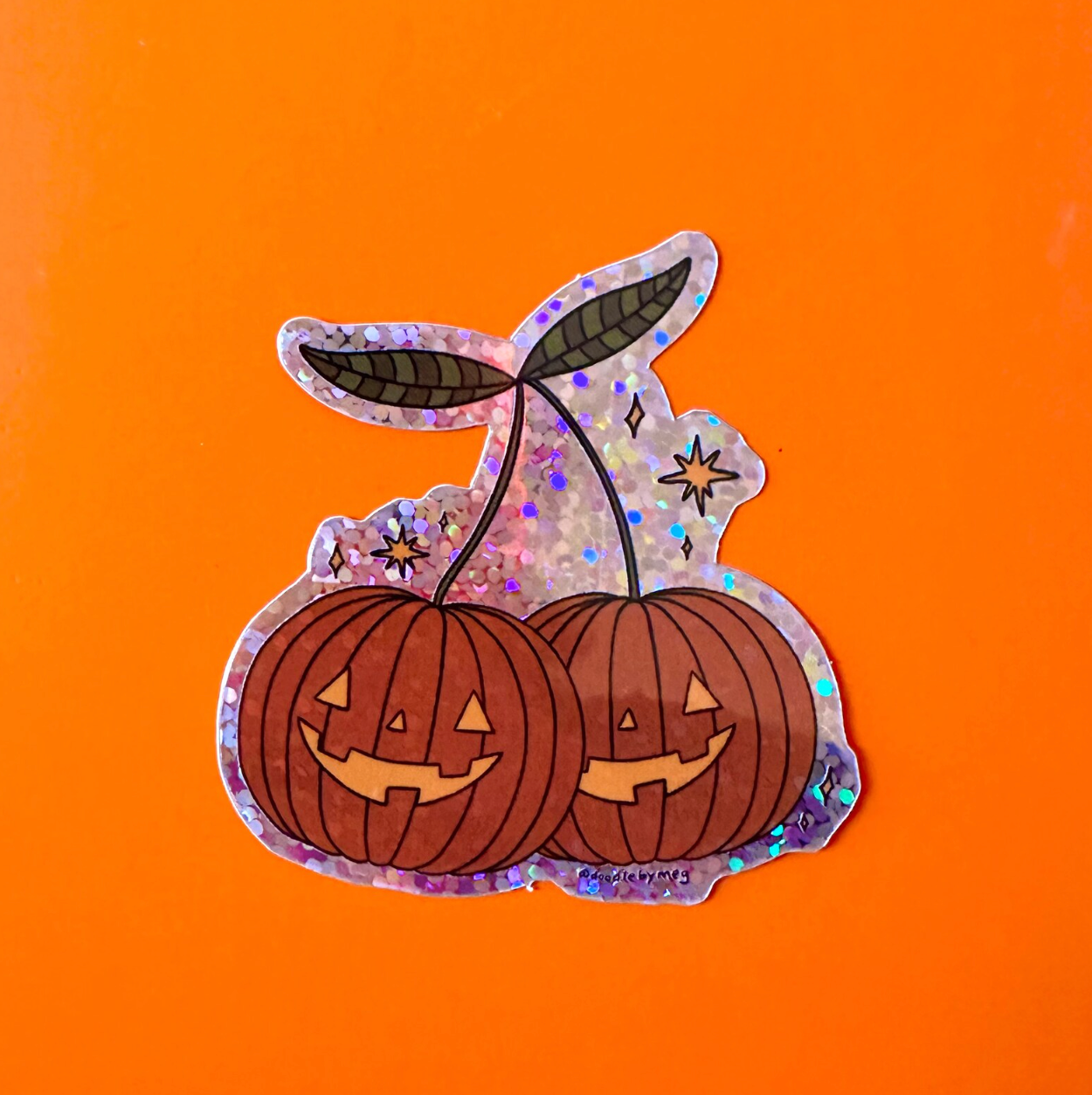 Pumpkin Cherries Sticker