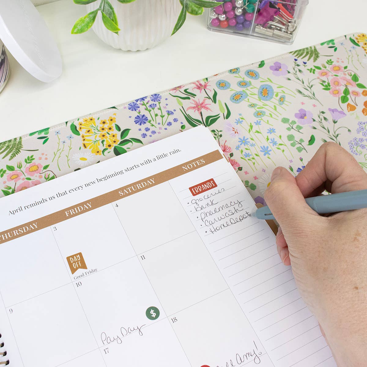 2026 Timed Vertical Weekly Planner - 8.5" x 11"
