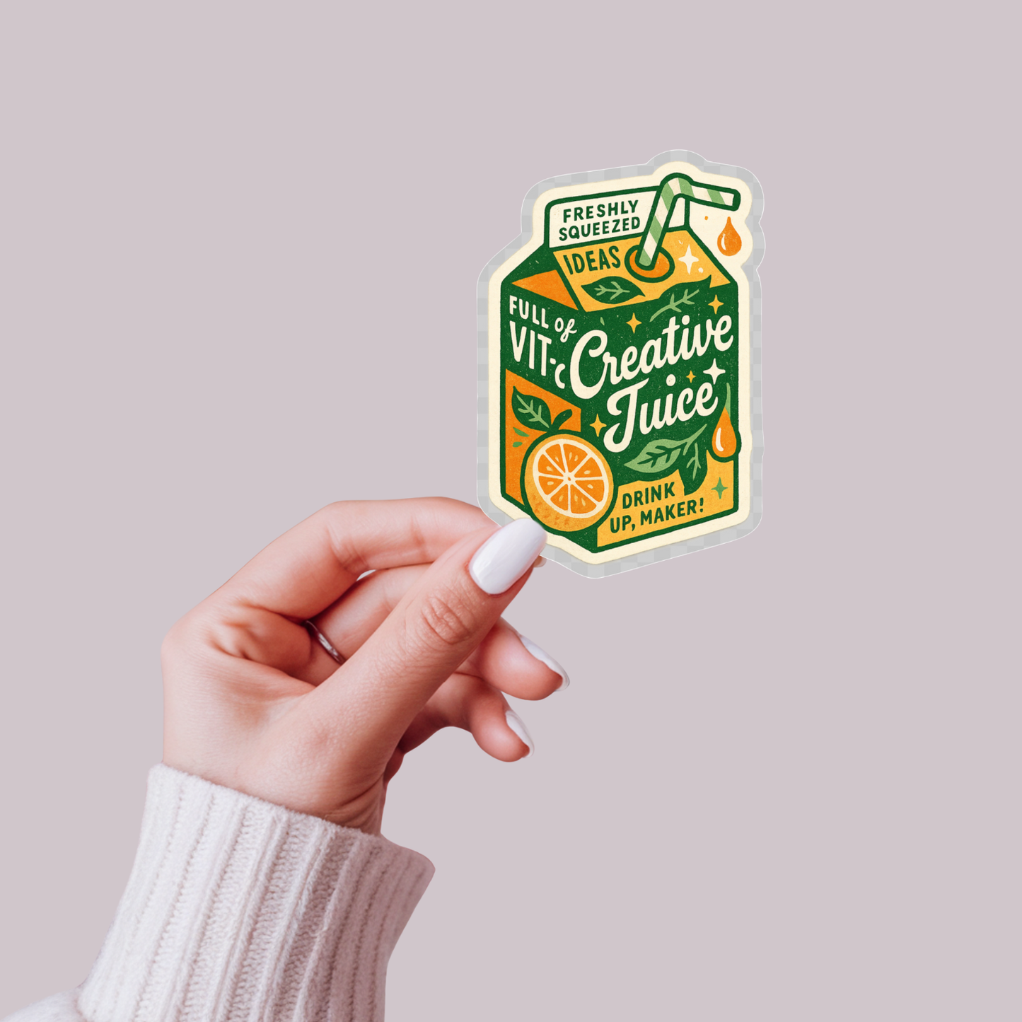 Creative Juice Sticker – Motivational Artist & Maker