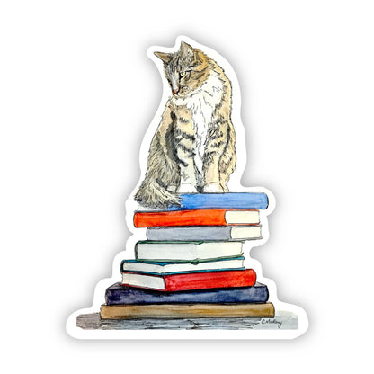 Which book? Cat Sticker  - 3x3” waterproof vinyl decal