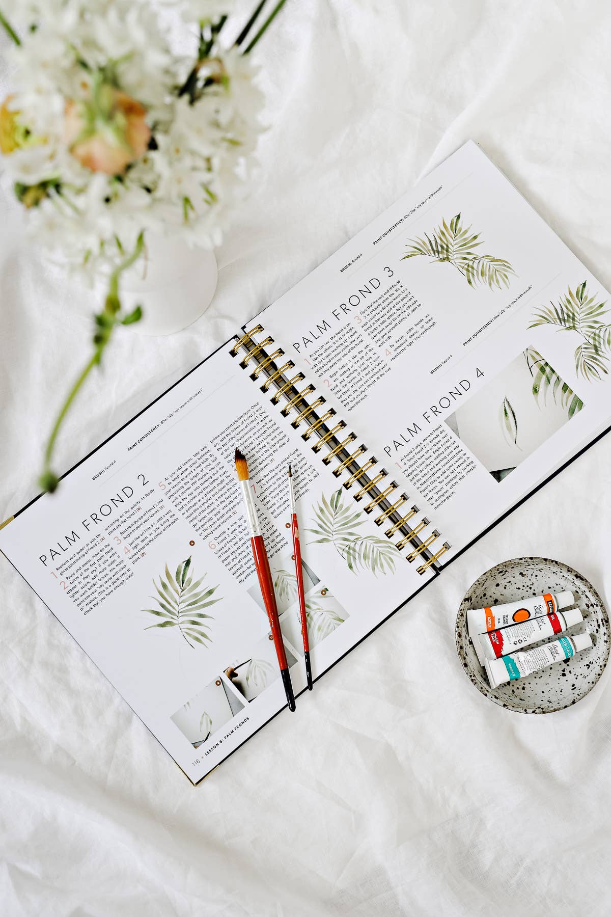 How-to Watercolor Book: Modern Watercolor Botanical (Spiral)