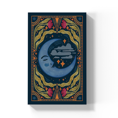 Moon Tarot  Soft Touch Classic Layflat Notebook Journal