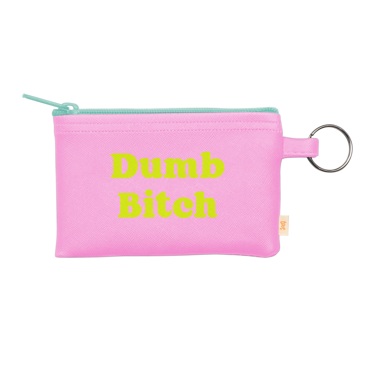 NEW! Colorblock Penny Key Ring: Stay Toxic