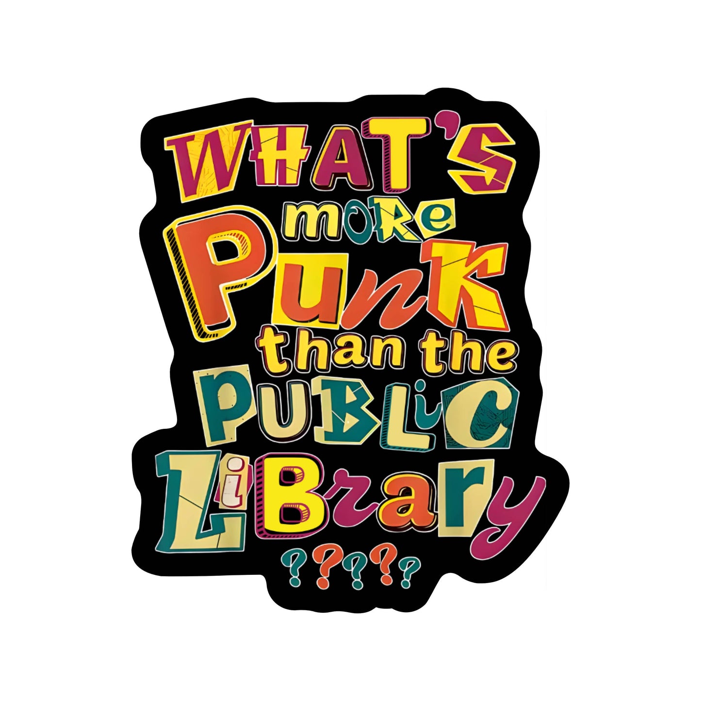 Book Politics Schools Library High Quality Vinyl Sticker
