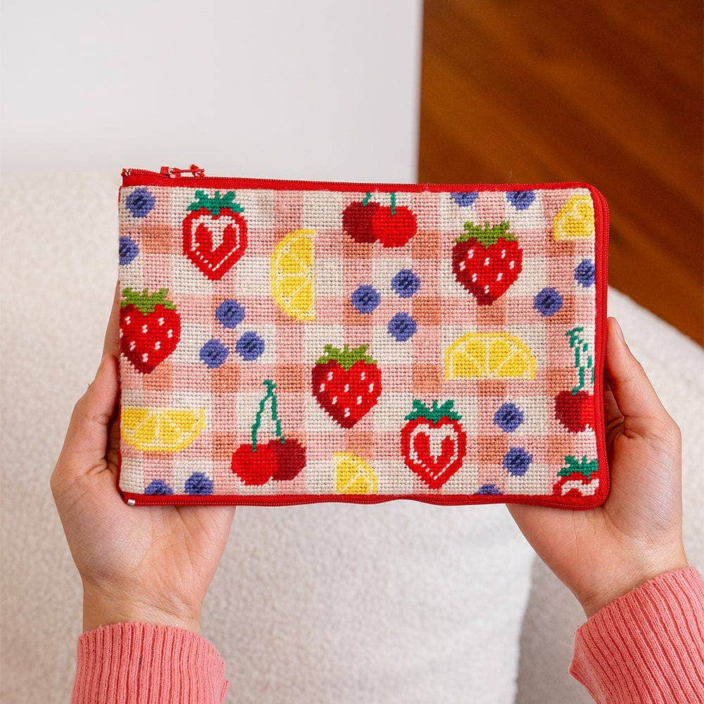 FRUIT MARKET | Needlepoint Pouch Kit