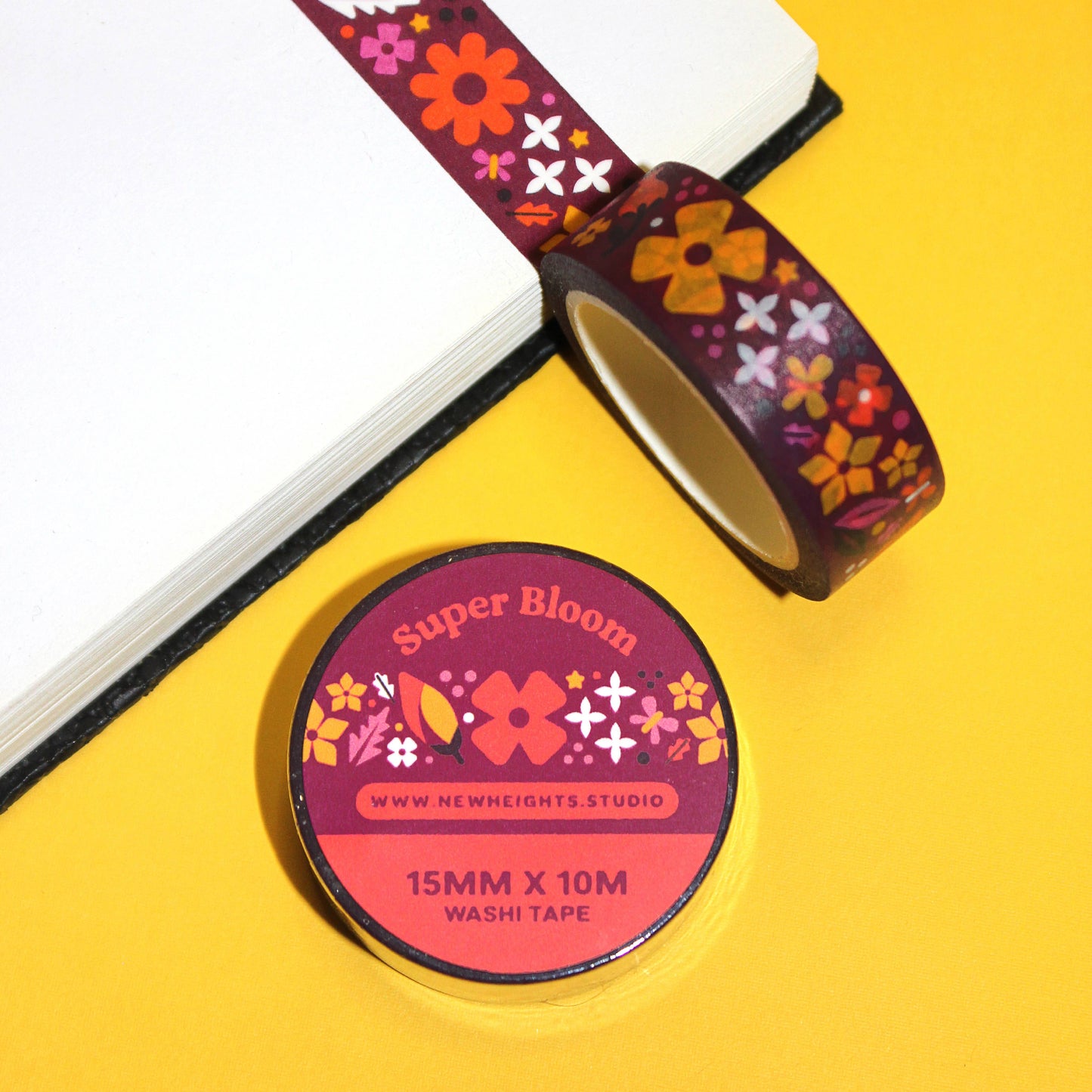 "Super Bloom" Cute California Wildflowers Washi Tape