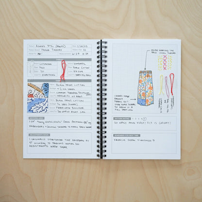 Black & White Sewing Journal
