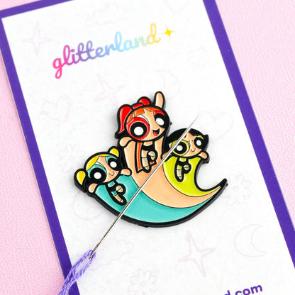 Cartoon Girl Needle Minder Magnet
