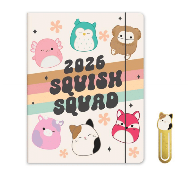 2026 Squishmallows Squish Squad Just Right Monthly Planner