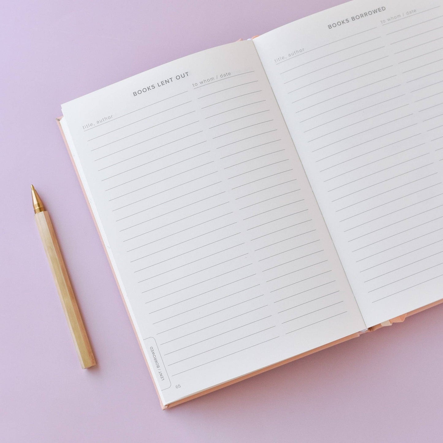 Reading Journal (Avid Reader): Blush